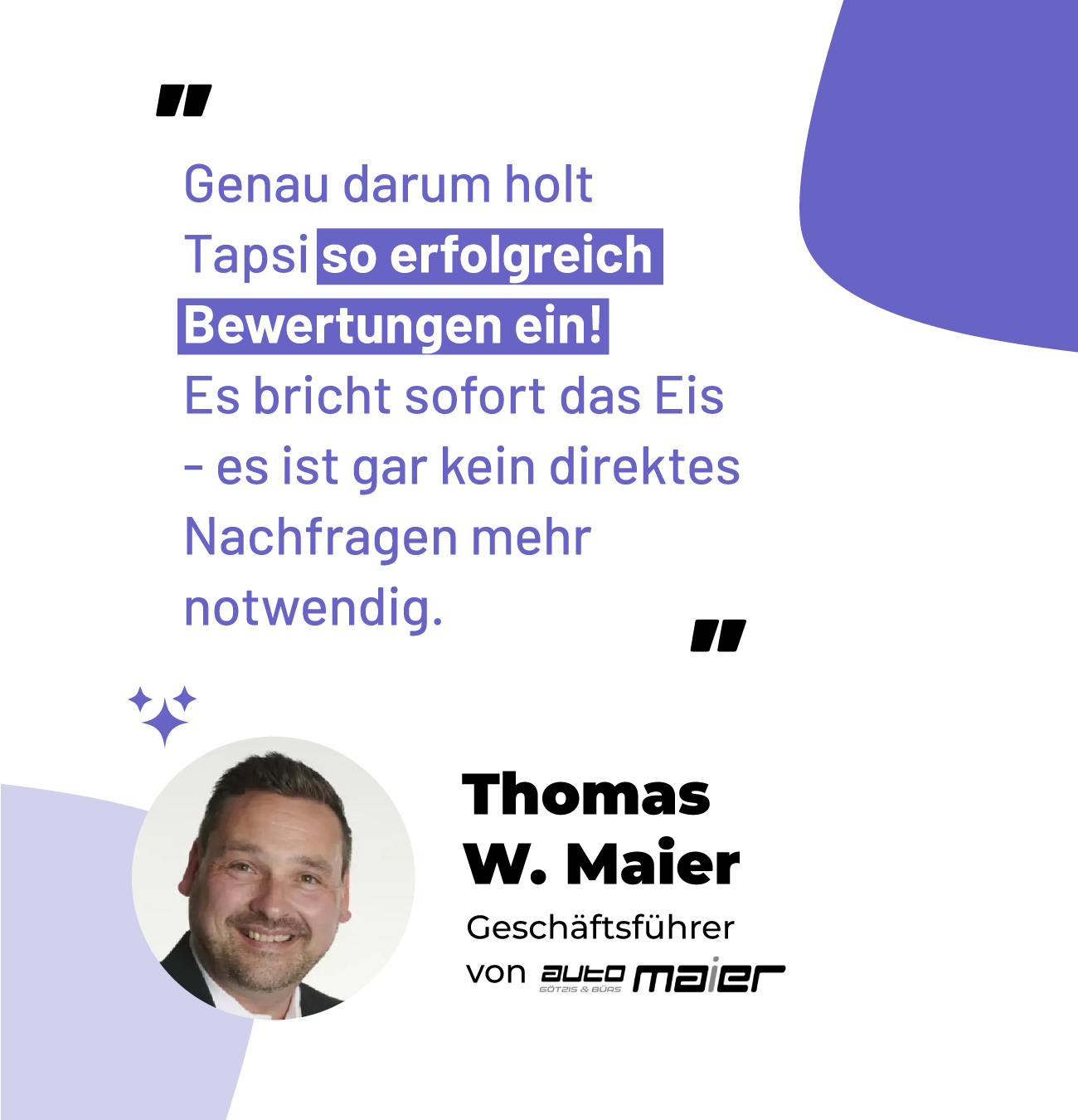 Tapsi Bewertungskarte