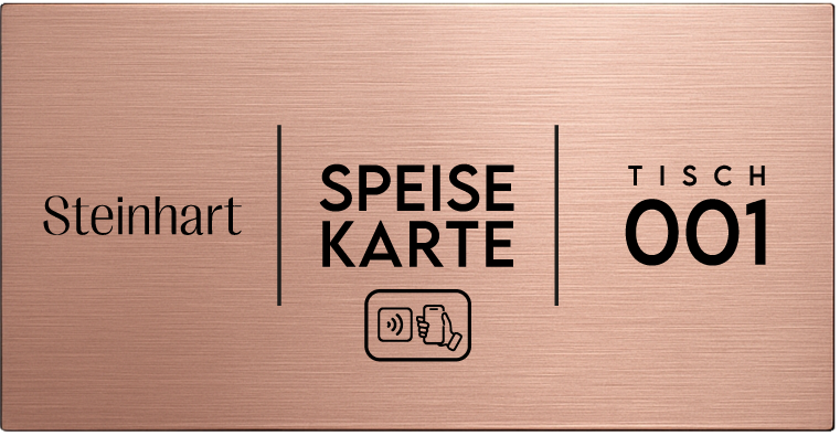 Tapsi Speisekarte via NFC